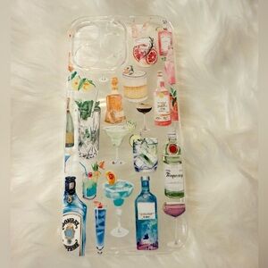 Iphone 16 pro max  Cocktail Design gel  Phone Case